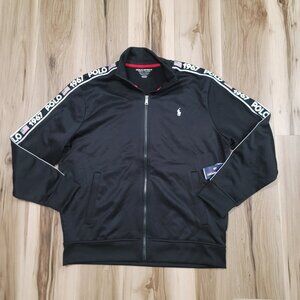 Polo Sport Ralph Lauren Jacket Mens XL Performance Black Full Zip Track